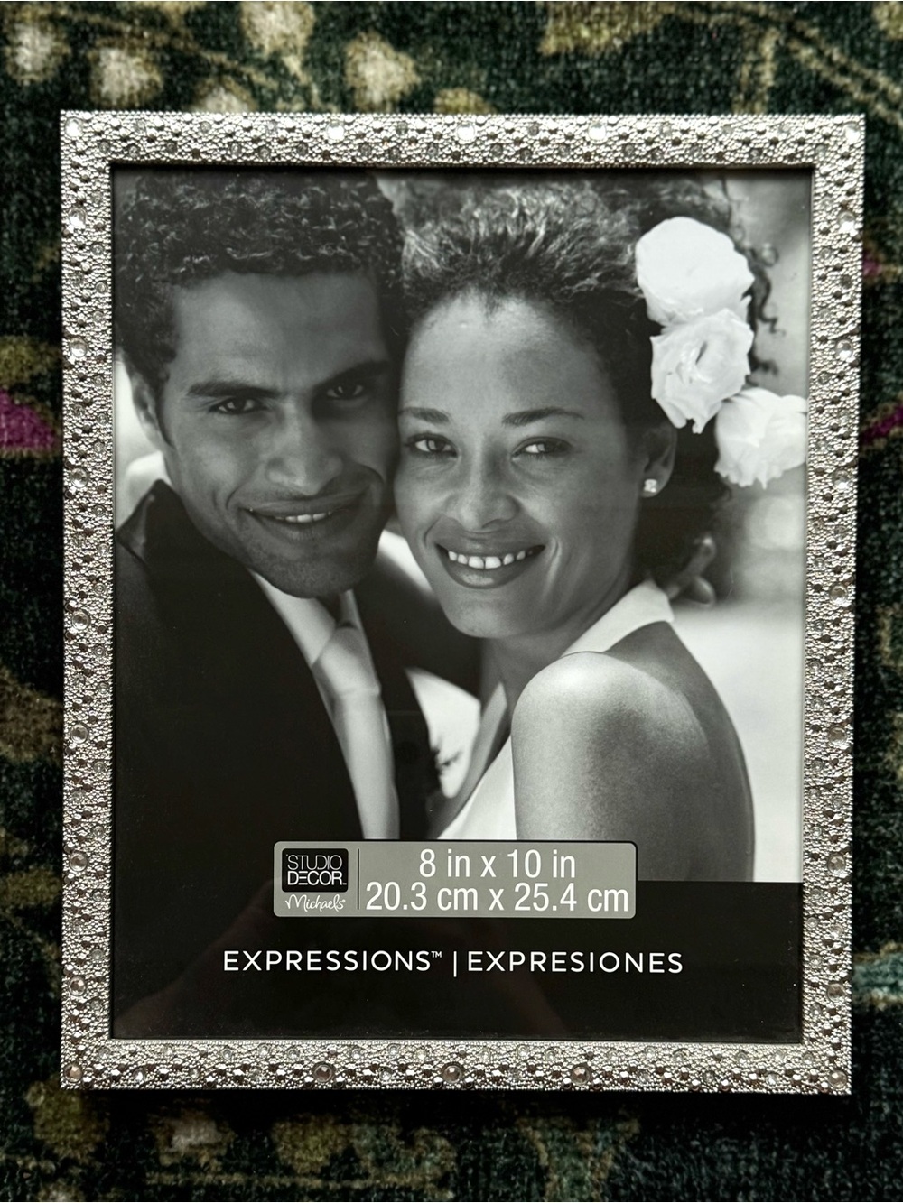 Michaels Silver Decorative Beaded Picture Frame